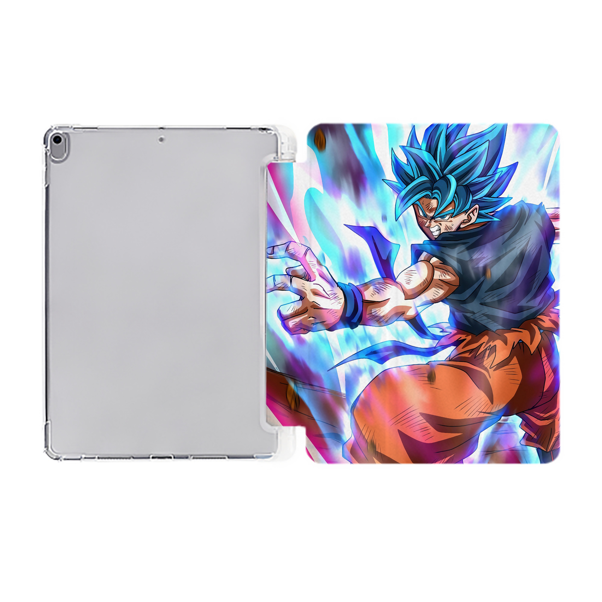 （画像用） ドラゴンボール DRAGON BALL IPad ケース ペン収納付き 三つ折りスタンド PUレザー×シリコン 対応機種9.5/10.5/10.9インチ